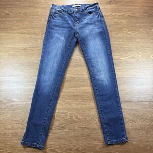 Kancan Women's Skinny Jeans Size 27 Blue Stretch Mid Rise Slim Fit